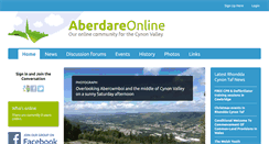 Desktop Screenshot of aberdareonline.co.uk